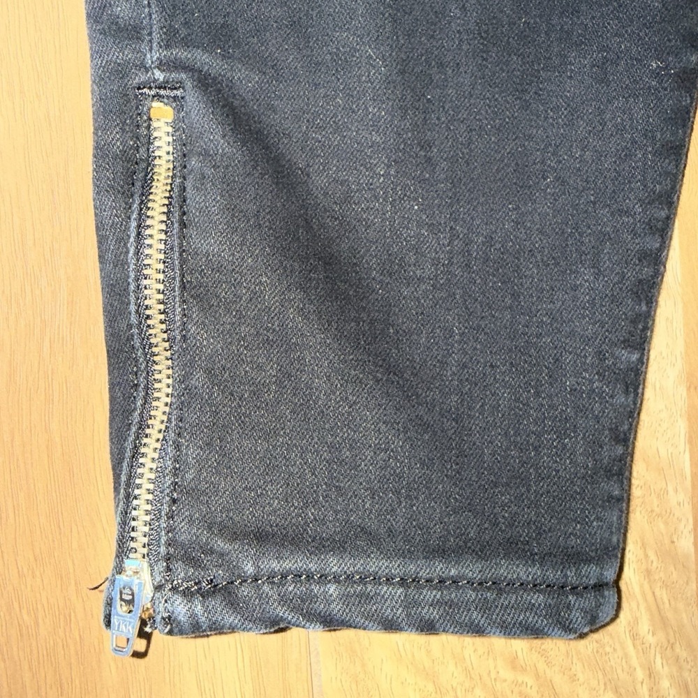 Women's Vineyard Vines Y2K Skinny Jeans w/ Ankle Zippers Black Size 12 - Picture 3 of 6